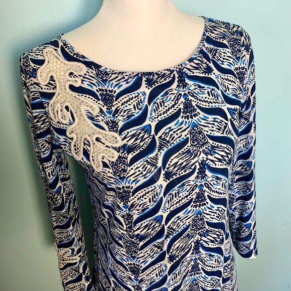 Lilly Pulitzer A Mermaids Tale Marlowe Dress Size XS - Picture 3 of 10